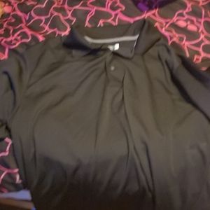 Black collar shirt